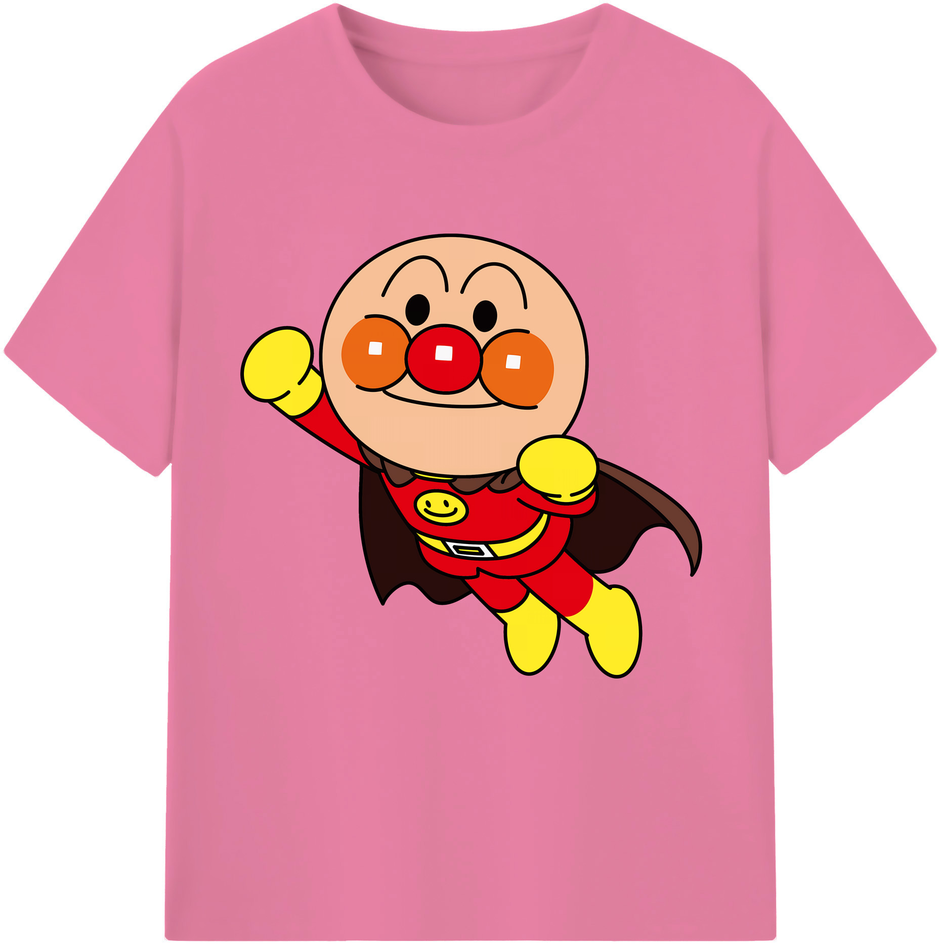 （画像用） アンパンマン Anpanman 綿100％半袖Tシャツ（フロントプリント）